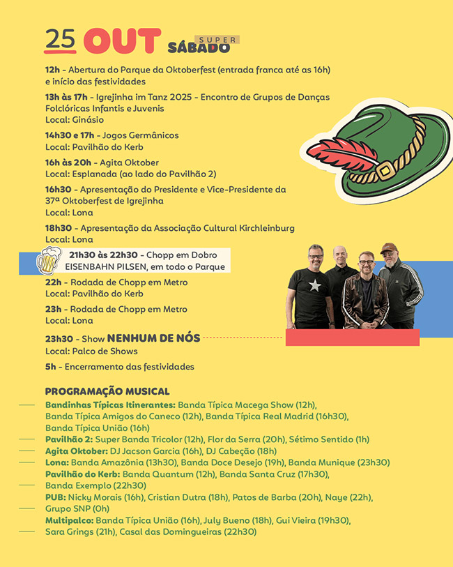 Programação 35ª Oktoberfest