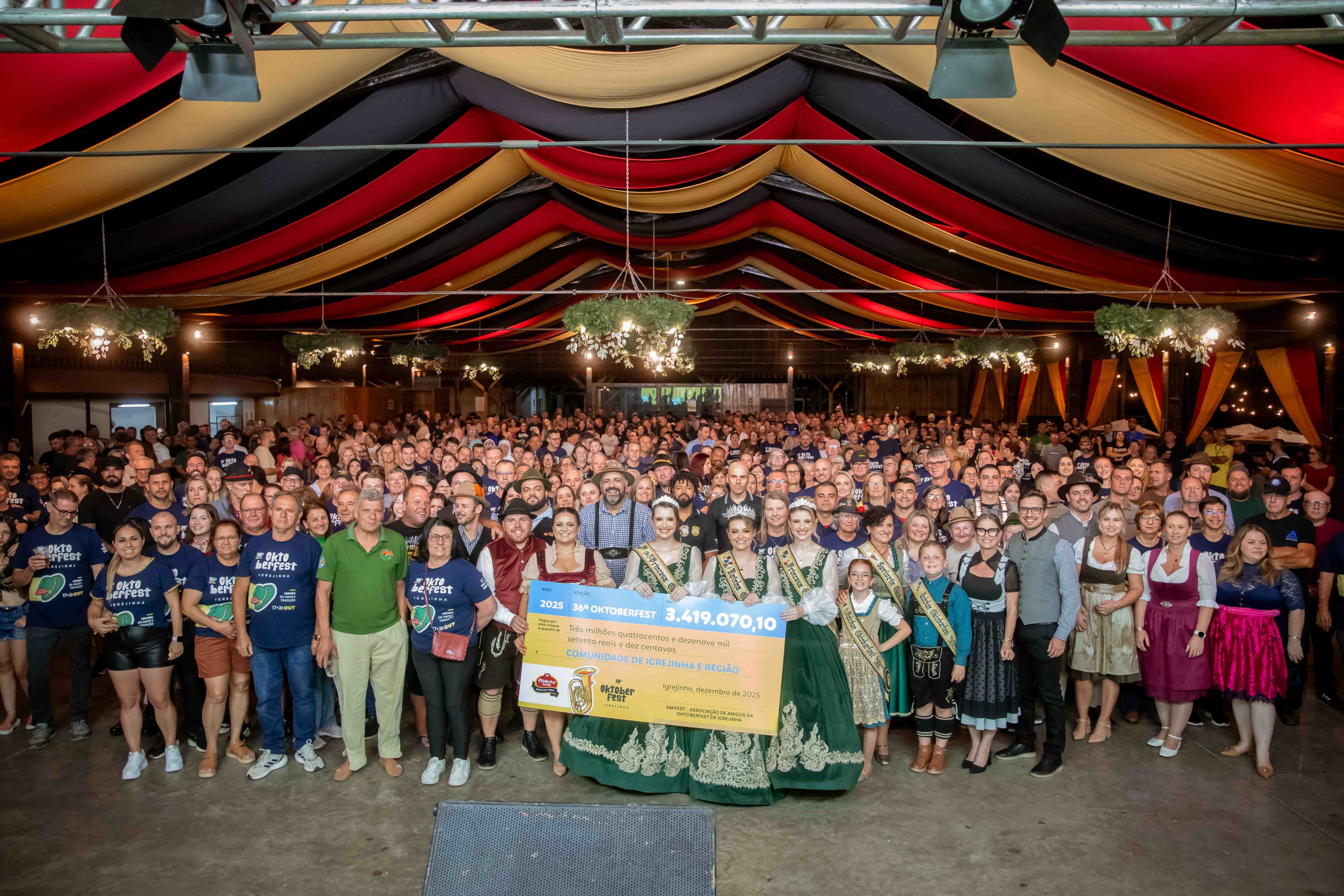 36ª Oktoberfest de Igrejinha destina mais de R$ 3,4 milhões para 89 entidades da região